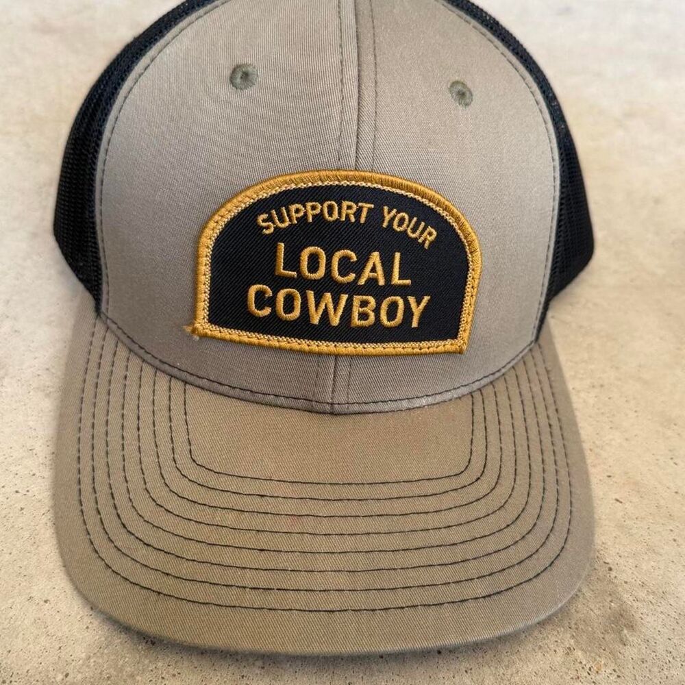 Unbranded Men's Grey and Tan Hat
